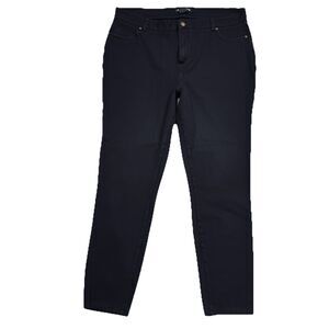 DKNY Ponte Knit Skinny Legging Pants XL Black Stretch Womens Measures 35 x 27.5